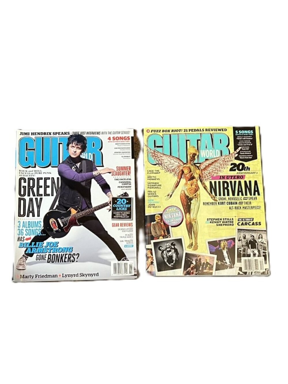 Vintage Guitar World Magazine: Billie Joe Armstrong (2012) & Nirvana (2013)